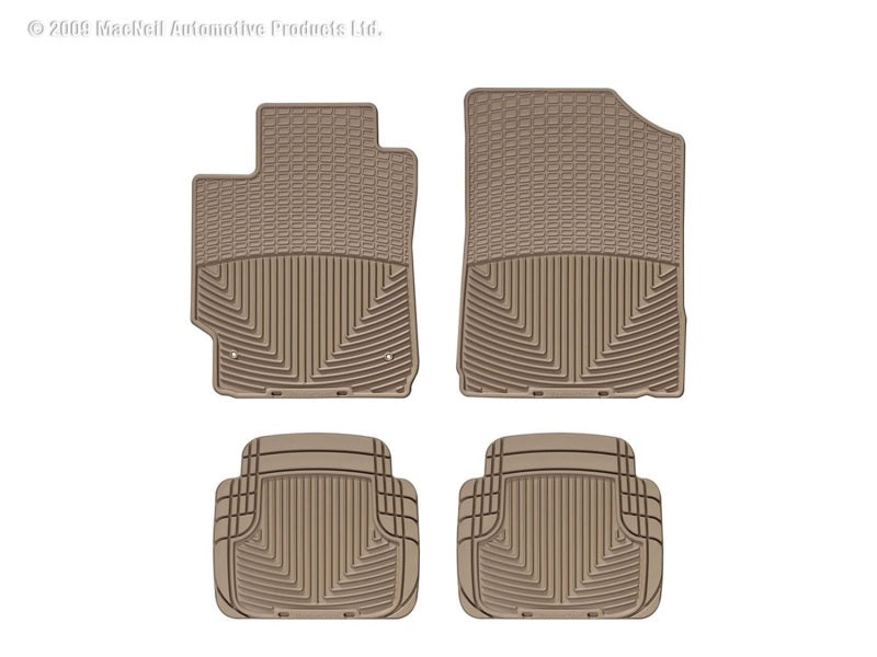 WT Rubber Mats - Rear - Tan