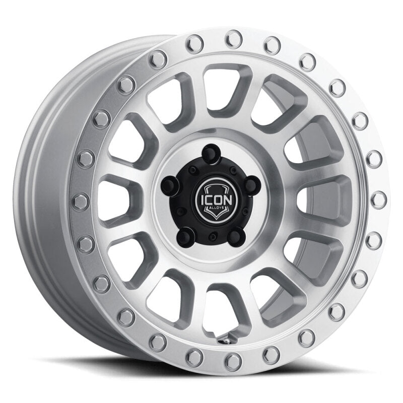 ICON Hulse 17 X 8.5 5 X 150 25mm Offset 5.75in BS Silver Machined