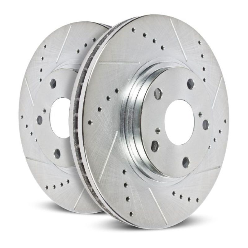 Power Stop 01-03 Acura CL Rear Evolution Drilled & Slotted Rotors - Pair