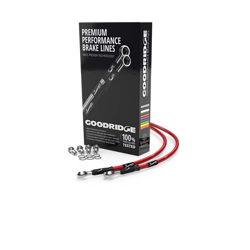 Goodridge 97-03 Yamaha XJ900S Diversion Red Rear SS Brake Lines