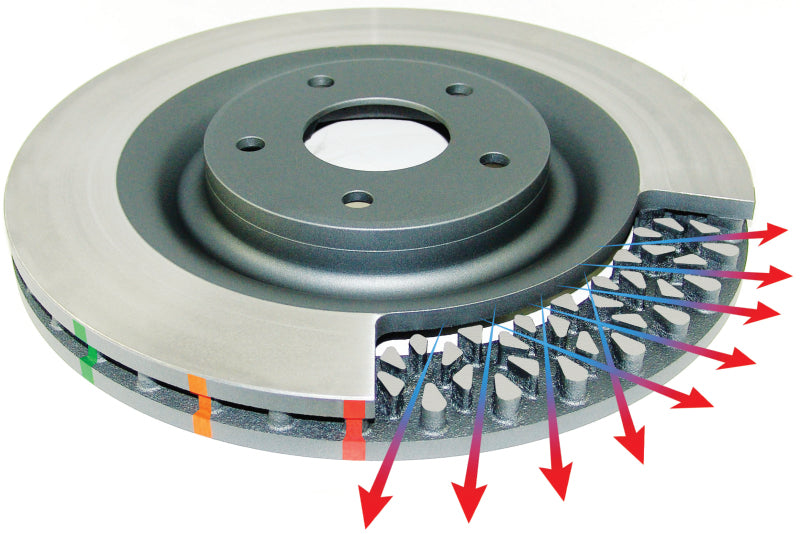 DBA 2008-2011 Cadillac CTS (excl. CTS-V) Front Slotted 4000 Series Uni-Directional Rotor