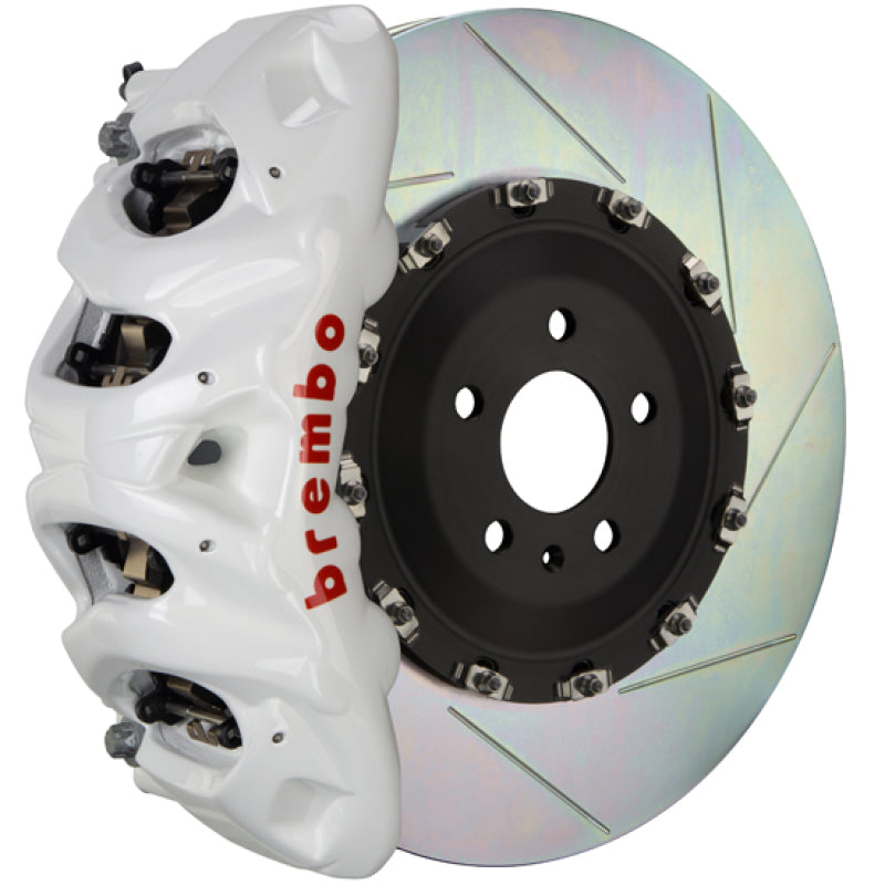 Brembo 07-14 Escalade/ESV/EXT Fr GT BBK 8Pis Cast 412x38 2pc Rotor Slotted Type1-White