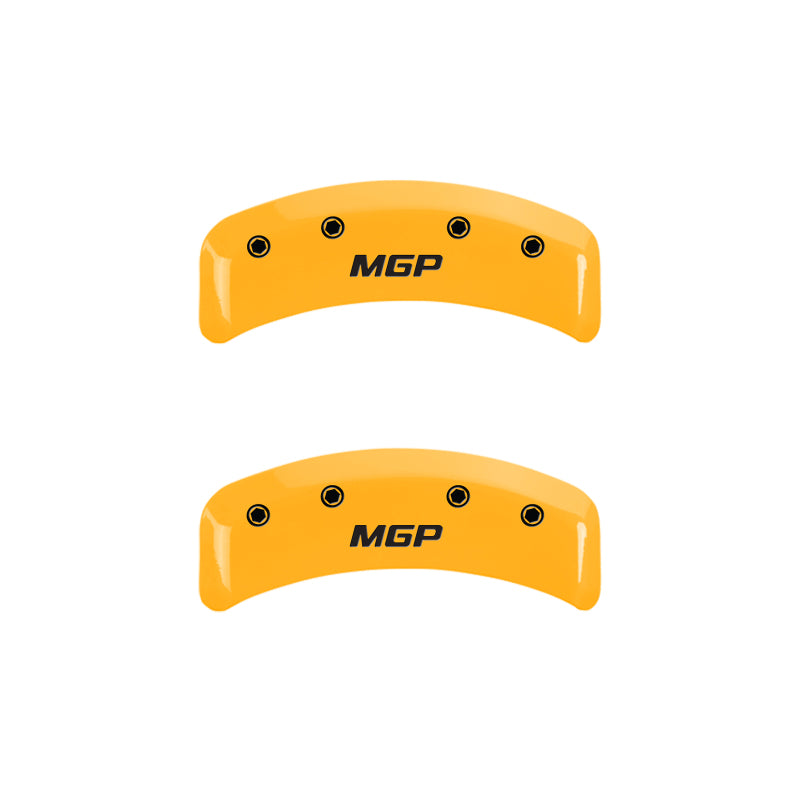 MGP 4 Caliper Covers Engraved Front & Rear MGP Yellow Finish Black Char 1999 Mazda Miata