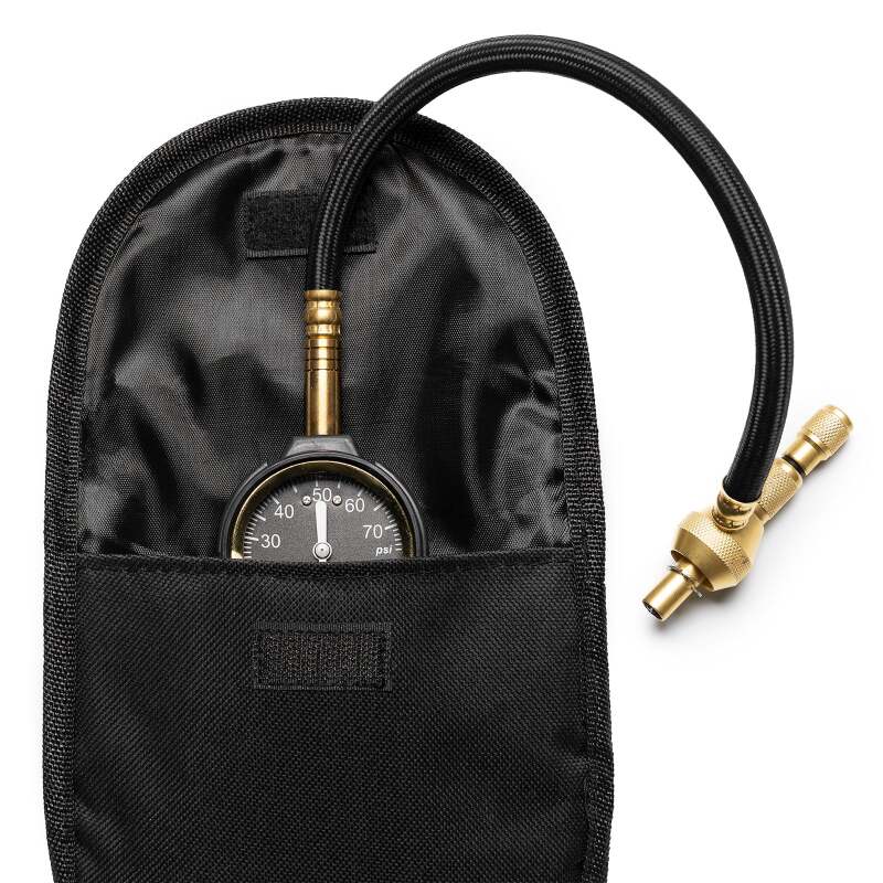 Method Brass Air Deflator Gauge 0-60 PSI - Black