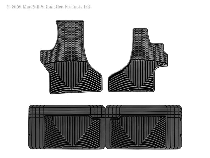 WT Rubber Mats - Rear - Blk