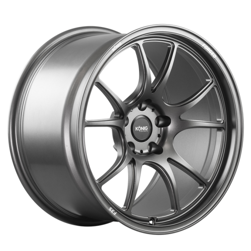 Konig Forged F3S 19X9 5X130 ET48 Satin Charcoal Knurled Bead