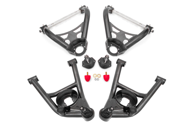 BMR 64-72 A-Body Non-Adj A-Arms - Black Hammertone