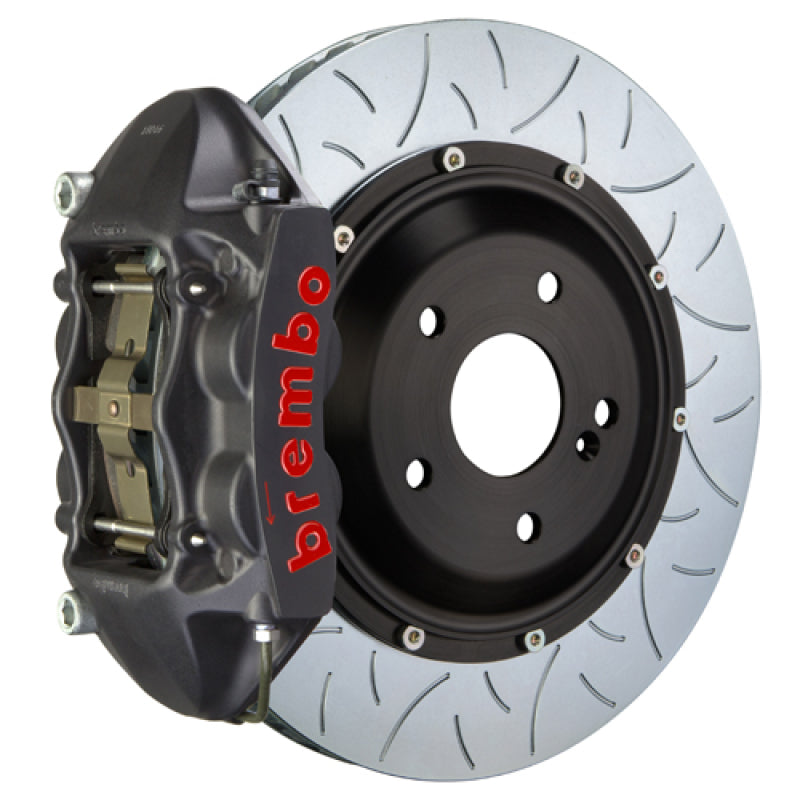 Brembo 04-11 612 Scaglietti Rear GTS BBK 4 Piston Cast 380x28 2pc Rotor Slotted Type-3-Black HA