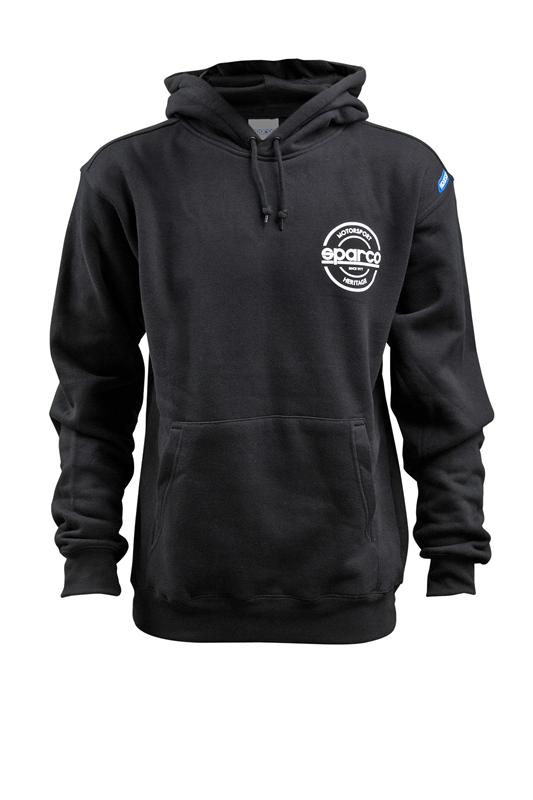Sparco Swtshrt Hooded S-Seal Blk Xxlr
