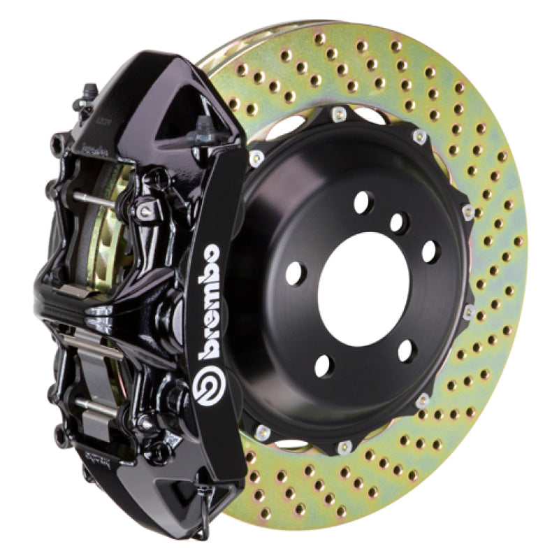 Brembo 03-07 H2 Rear GT BBK 4 Piston Cast 2pc 380x32 2pc Rotor Drilled-Black