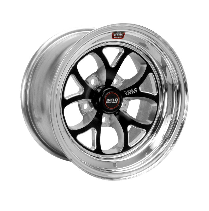 Weld S76 15x8 / 5x4.75 BP / 5.5in. BS Black Wheel (Medium Pad) - Non-Beadlock