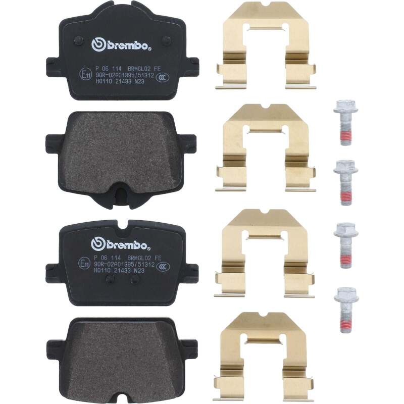 Brembo OE 2022 BMW i4/19-22 Z4/20-22 Toyota GR Supra PRIME Low-Met Brake Pad - Rear