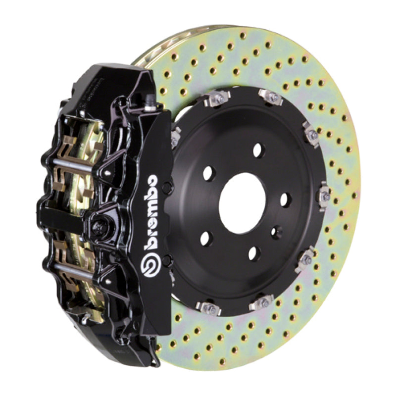 Brembo 02-07 Coupe/Spyder/04-07 GranSport Front GT BBK 6 Piston Cast 380x34 2pc Rotor Drilled-Black