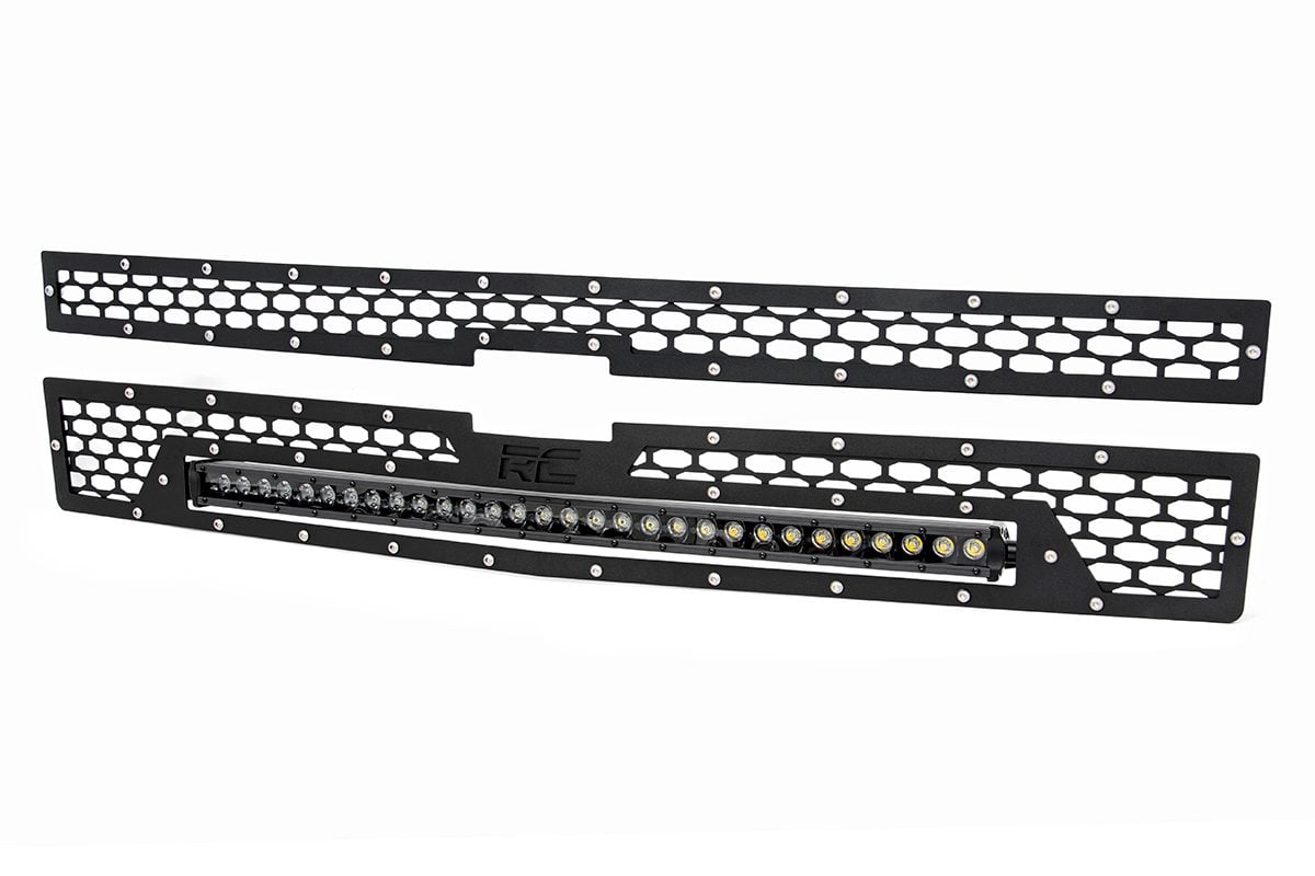 Rough Country Dual 30 inch LED Mesh Grille Kit for 2014-2015 Silverado 1500