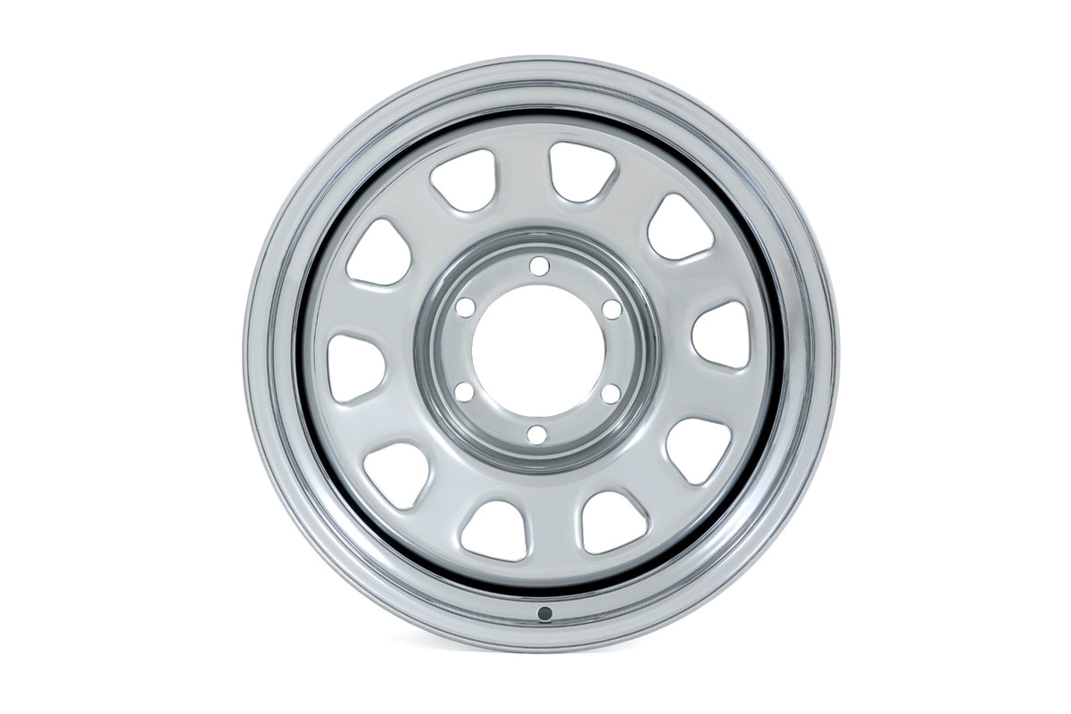 Steel Wheel | Chrome | 17x9 | 6x5.5 | 4.25 Bore | -12