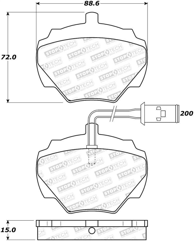 StopTech Street Brake Pads - Front