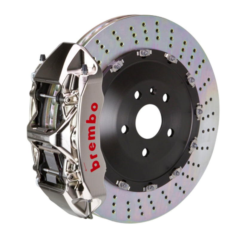 Brembo 19+ X5 (G05)/20+ X6 Front GTR BBK 6 Piston Billet 405x34 2pc Rotor Drilled- Nickel