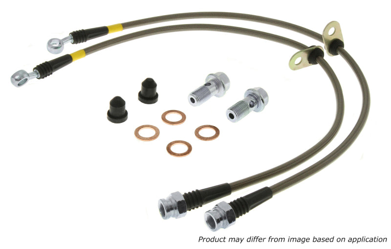 StopTech 90-94 Mitsubishi Eclipse Stainless Steel Rear Brake Lines