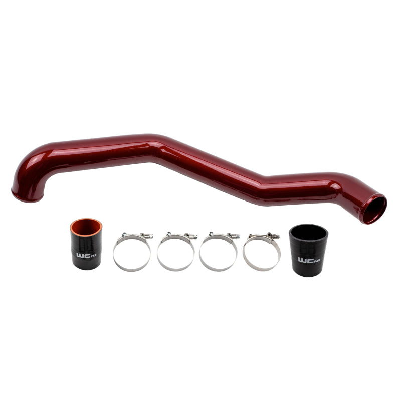 Wehrli 17-19 Chevrolet 6.6L L5P Duramax Driver Side 3in Intercooler Pipe - Fine Texture Black