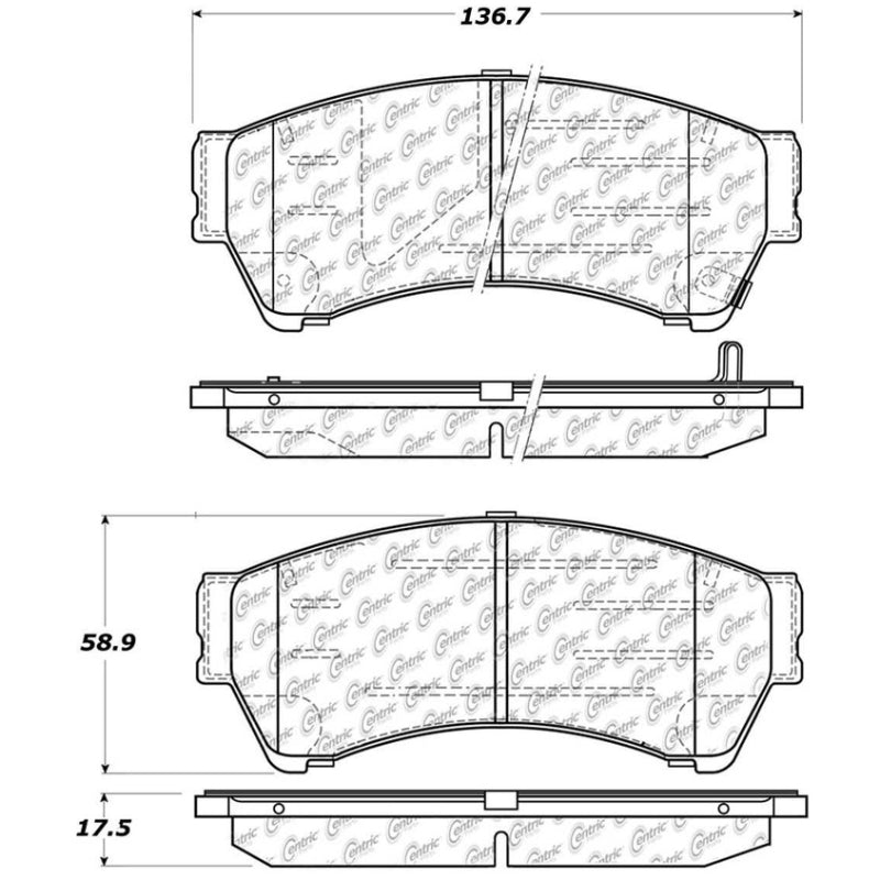 StopTech Street Touring 06-10 Ford Fusion / 07-10 Lincoln MKZ Front Brake Pads