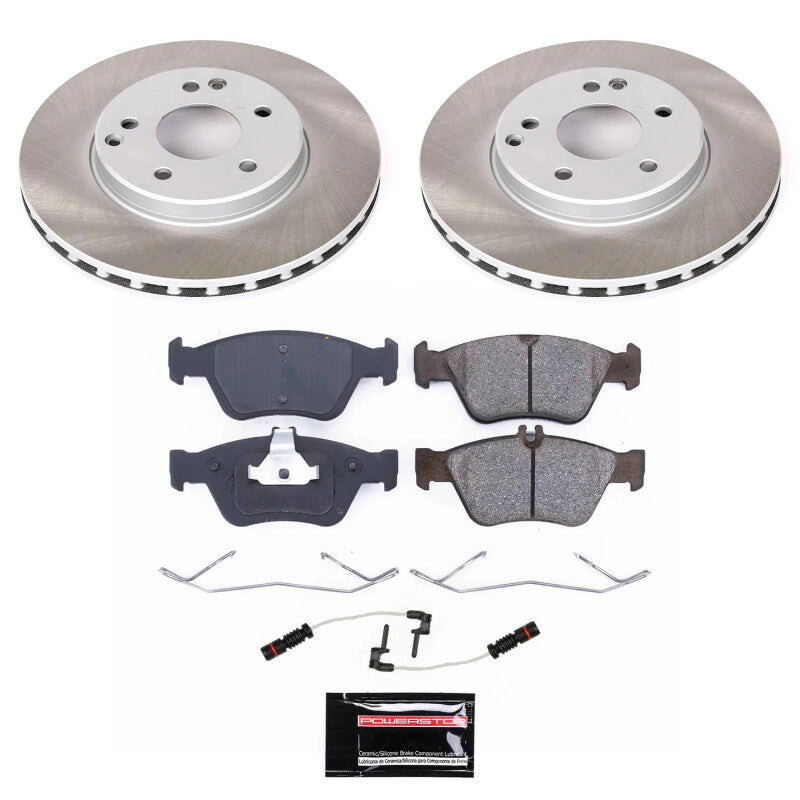 Power Stop 98-04 Mercedes-Benz SLK230 Front Semi-Coated Rotor Kit