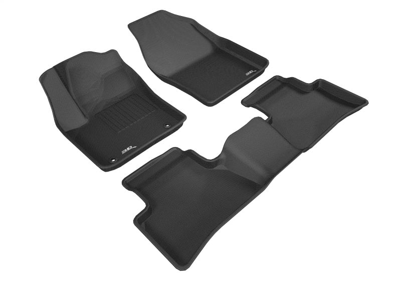 3D MAXpider 2018-2019 Toyota C-Hr Kagu 1st & 2nd Row Floormats - Black