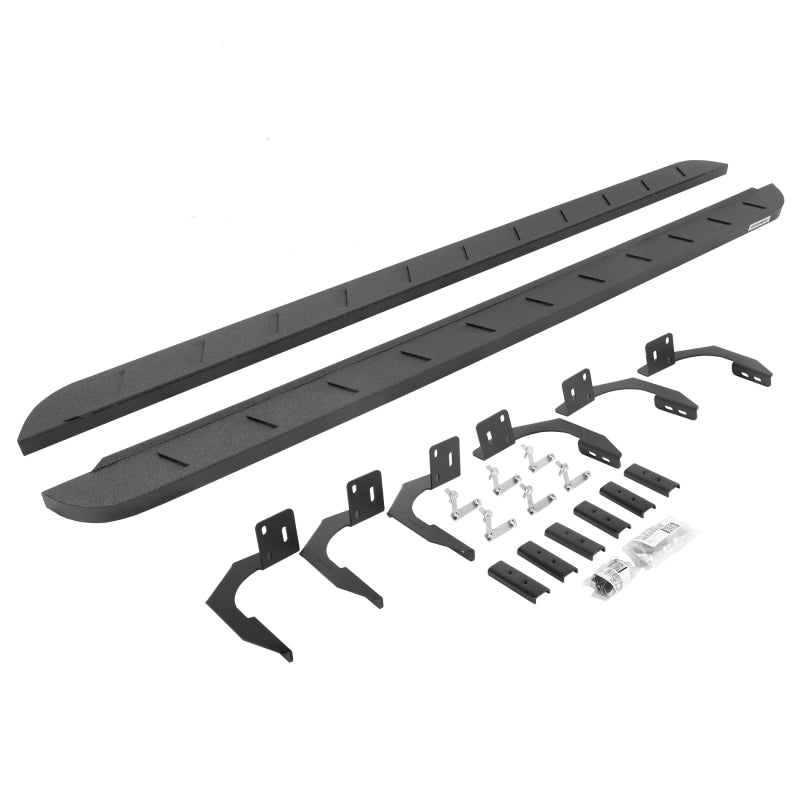 Go Rhino 09-14 Ram 1500 QC (No Rbl TRX Clsc) RB10 Slim Running Boards Kit (w/Brackets) - Bedliner Ct-Go Rhino-797 Offroad