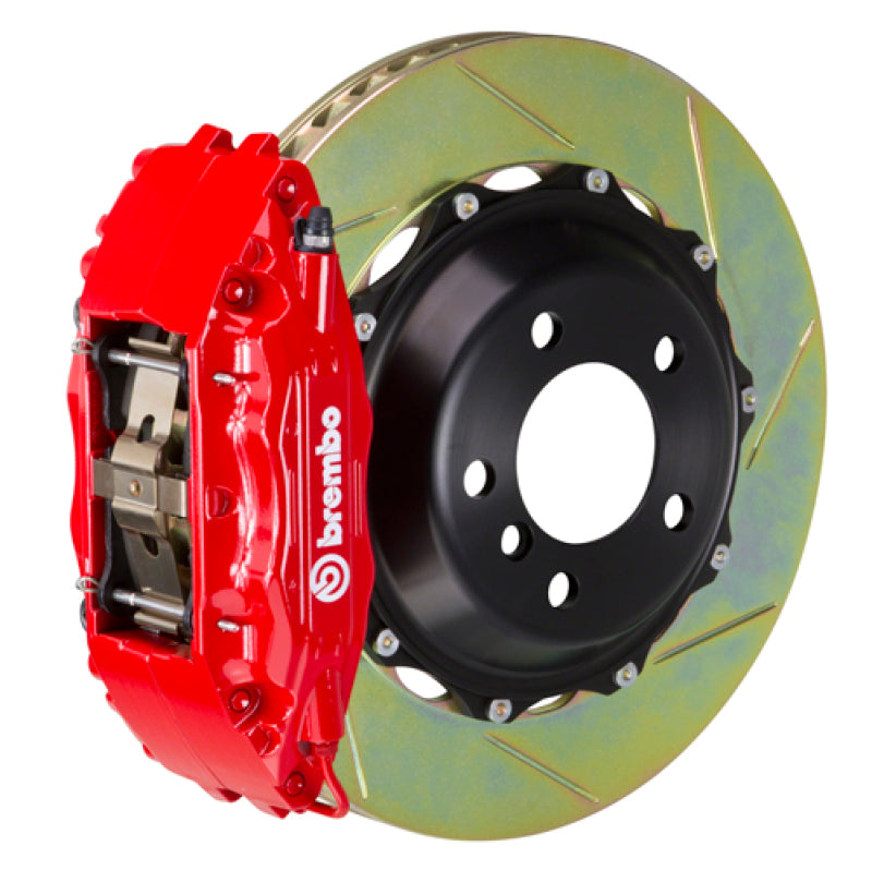 Brembo 00-04 360 Modena Exc Challenge/Stradale Fr GT BBK 4Pis Cast 2pc 355x32 2p Rtr Slot Type1-Red