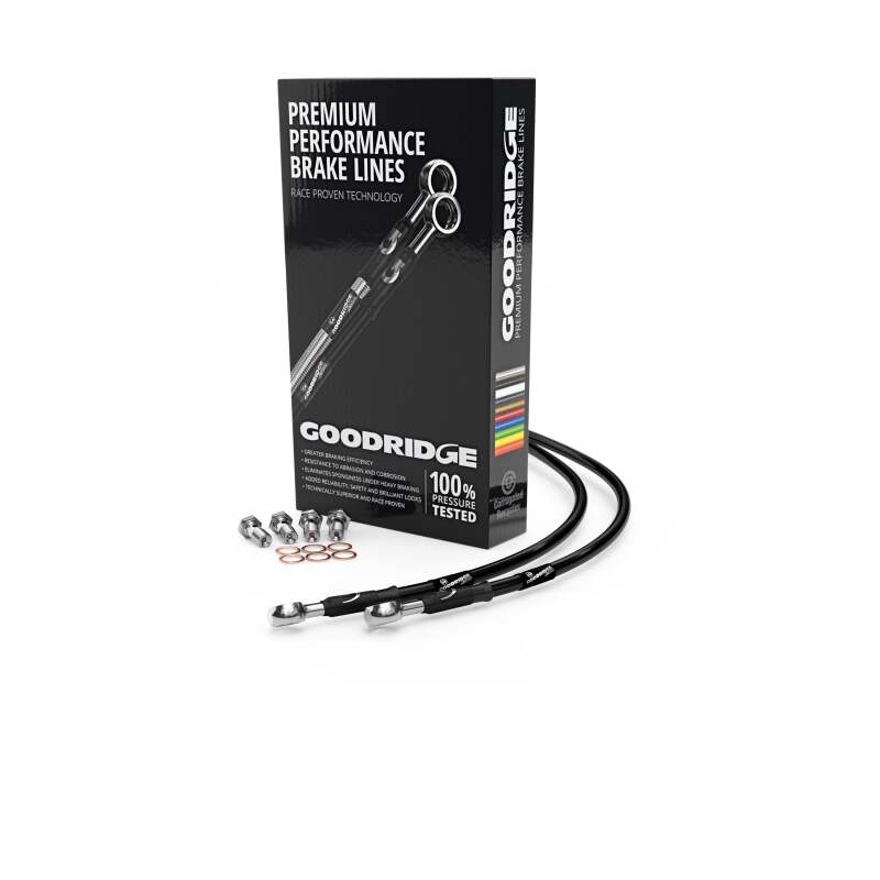 Goodridge 05-09 Honda CB1300A/SA ABS Black Rear SS Brake Lines