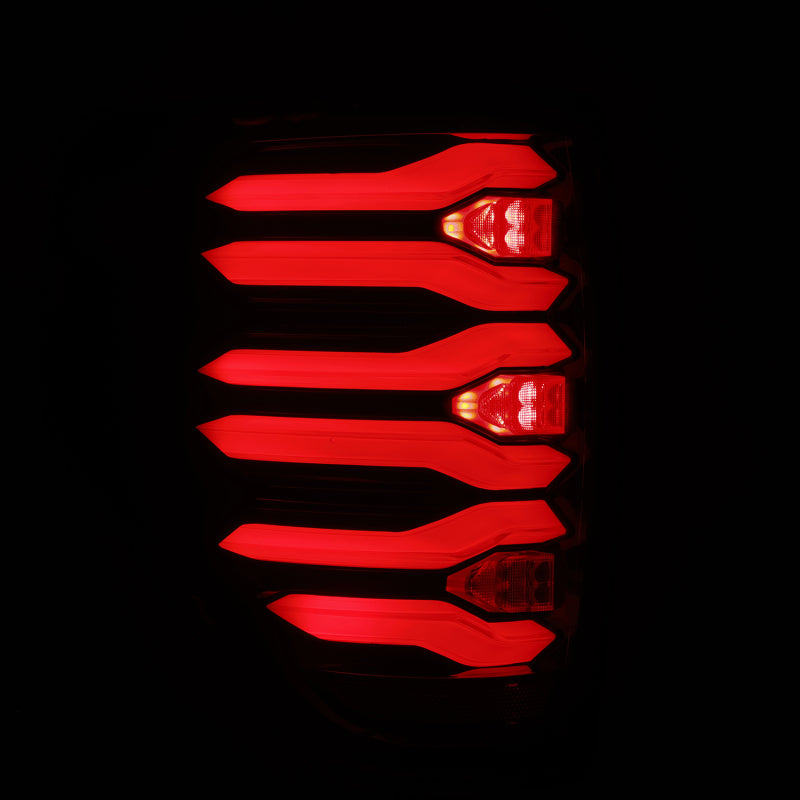 AlphaRex 09-14 Ford F150 LUXX LED Tailights - Black/Red Housing