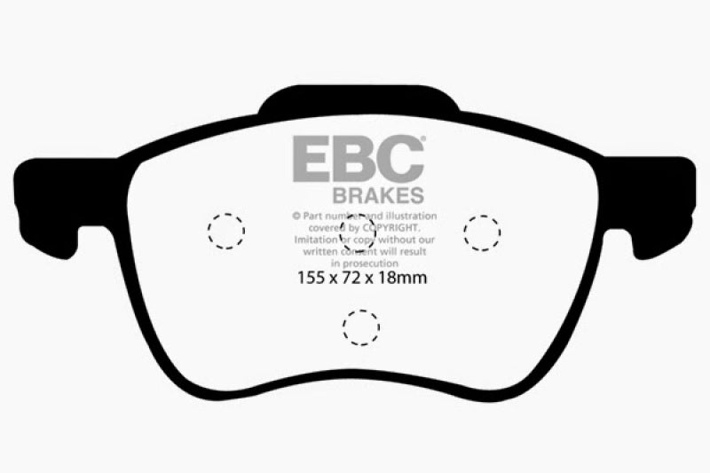 EBC 01-05 Volvo S60 2.3 Turbo T5 Ultimax2 Front Brake Pads