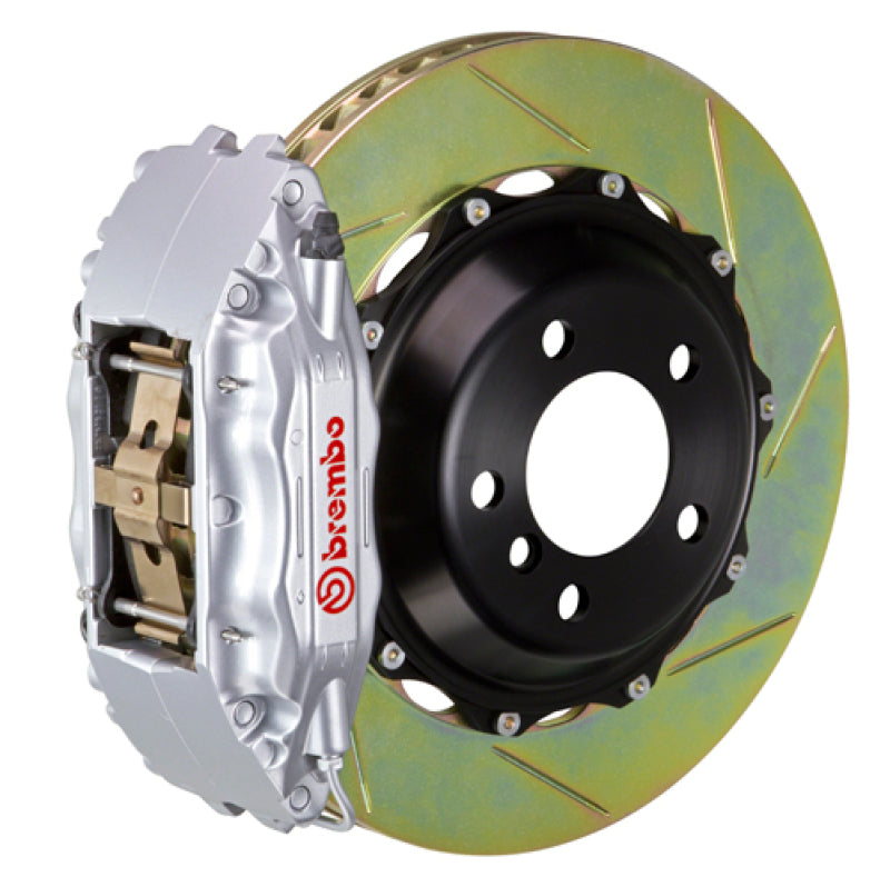 Brembo 05-08 Magnum w/V6 Engine Exc AWD Fr GT BBK 4Pis Cast 2pc 355x32 2pc Rtr Slot Type1-Silver