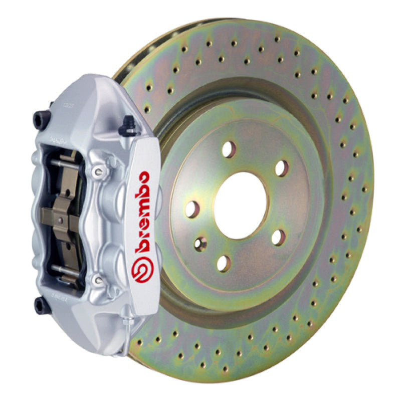 Brembo 08-13 C30 Front GT BBK 4 Piston Cast 336 x28 1pc Rotor Drilled-Silver