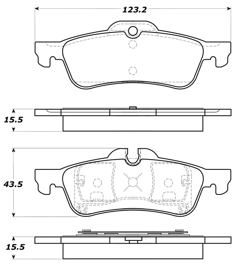 StopTech Street Touring 02-06 Mini Rear Brake Pads