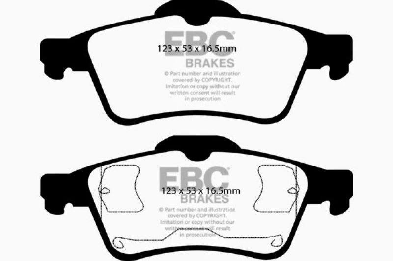 EBC 03-05 Mazda 3 2.0 Yellowstuff Rear Brake Pads