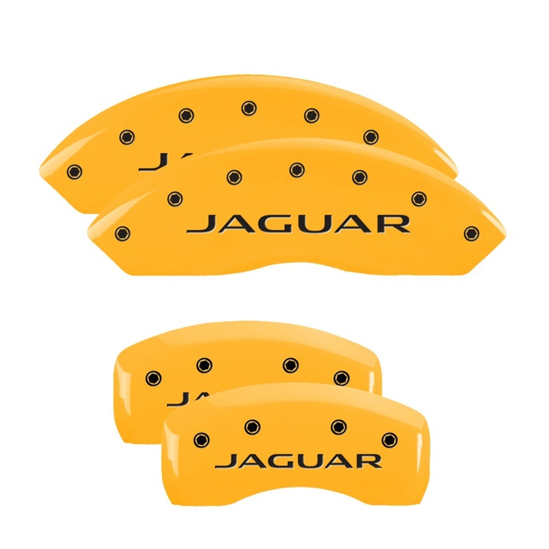 MGP 4 Caliper Covers Engraved Front & Rear i-Vtec Yellow finish black ch