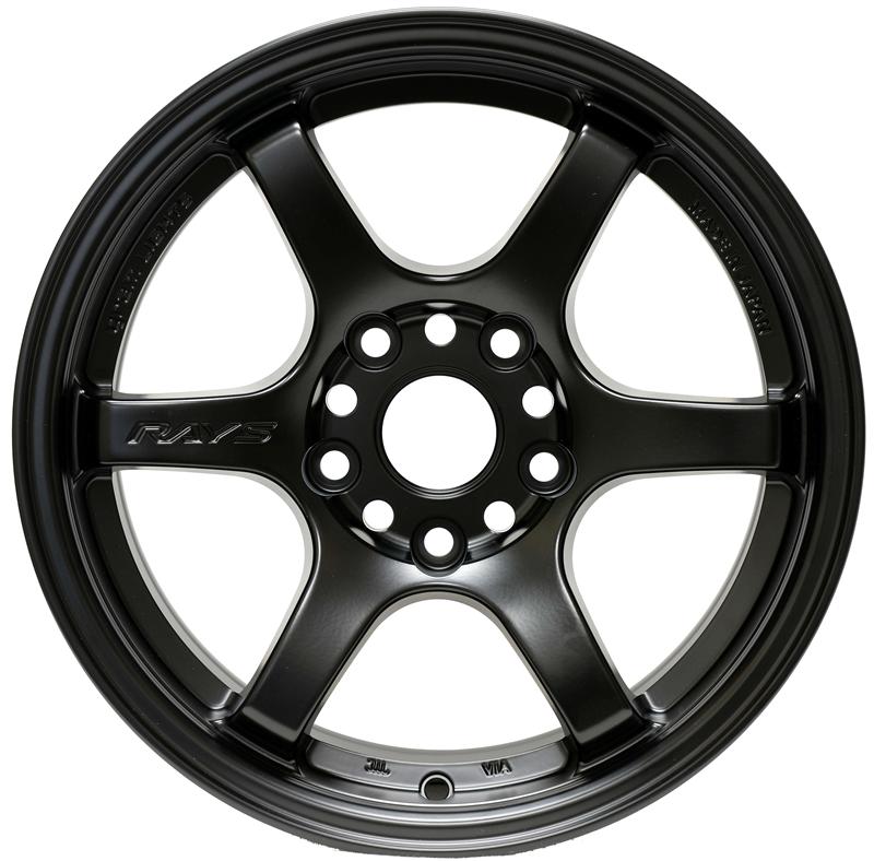 Gram Lights 57DR 15x8.0 +28 5-114.3 Semi Gloss Black Wheel