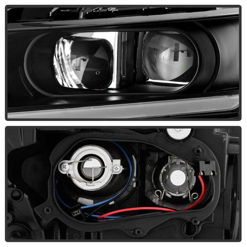 xTune 14-18 Chevy Impala (Excl Limited) DRL Halogen Proj Headlights - Blk (PRO-JH-CIM15-LB-BK)