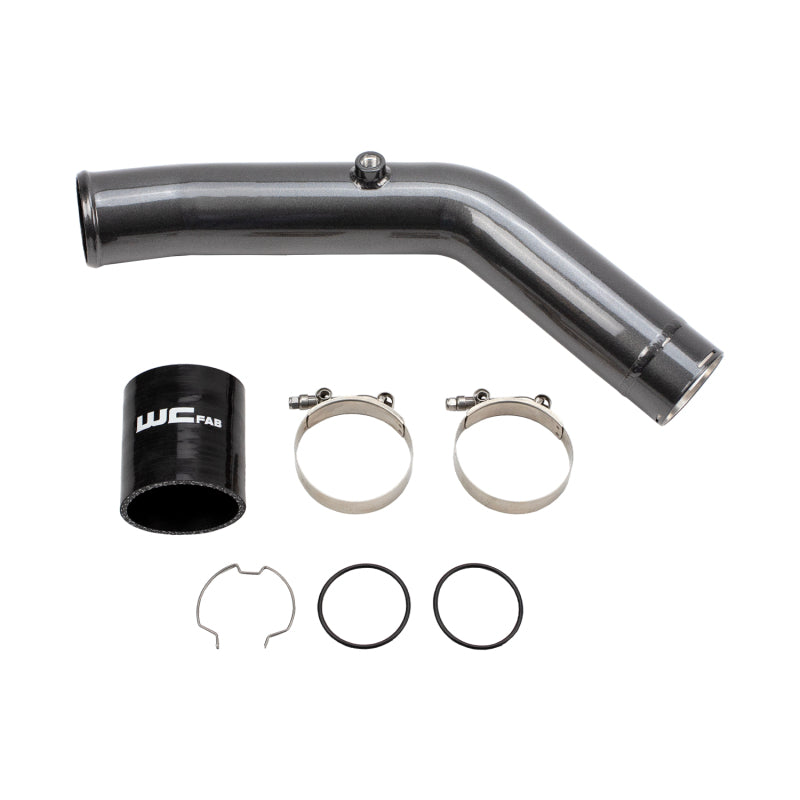 Wehrli 23-24 Ford 6.7L HO Power Stroke 3in Hot Side Intercooler Pipe - Semi-Gloss Black