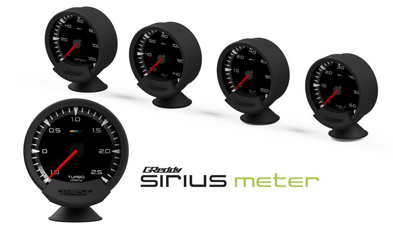 GReddy Sirius Meter - Turbo Boost 74mm Analog Display Gauge (w/Boost Sensor & Harness Set)