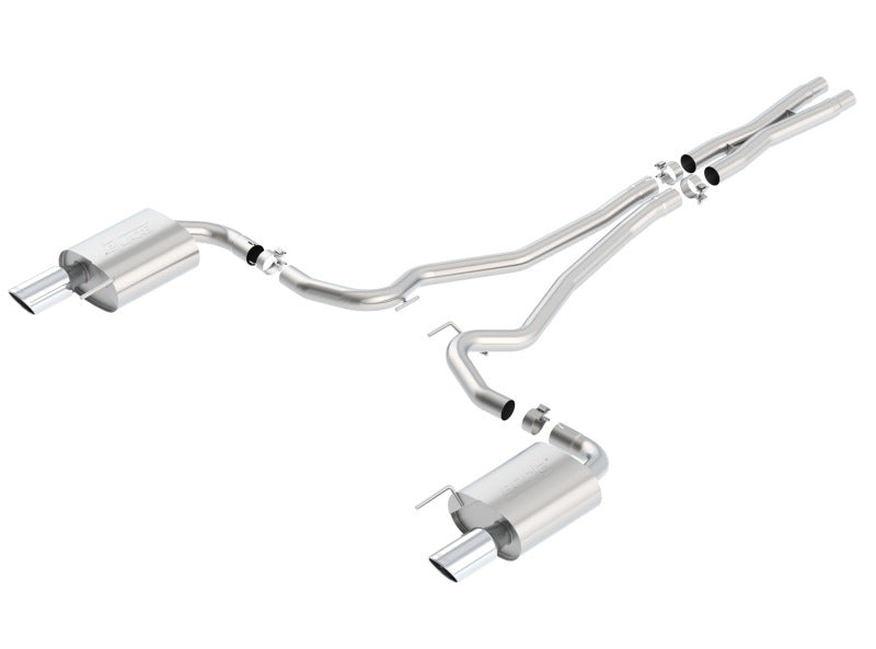 Borla S-Type Cat-Back 15-17 Ford Mustang GT 5.0L V8 MT/AT 2.5in pipe 4in tip