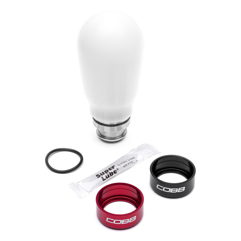 Cobb Subaru 5-Speed COBB Teardrop Weighted Knob - White