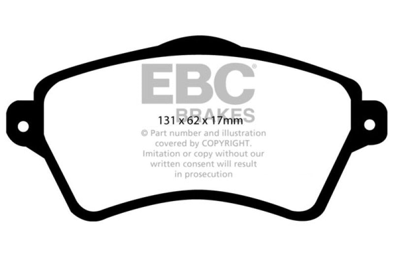 EBC 01-05 Land Rover Freelander 2.5 Greenstuff Front Brake Pads