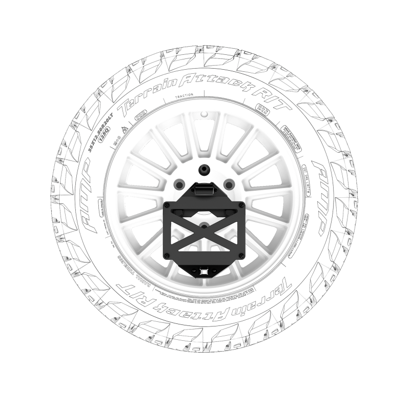 16-23 Toyota Tacoma/10-24 4Runner Pro Series II Tire Carrier W/ License Plate Holder