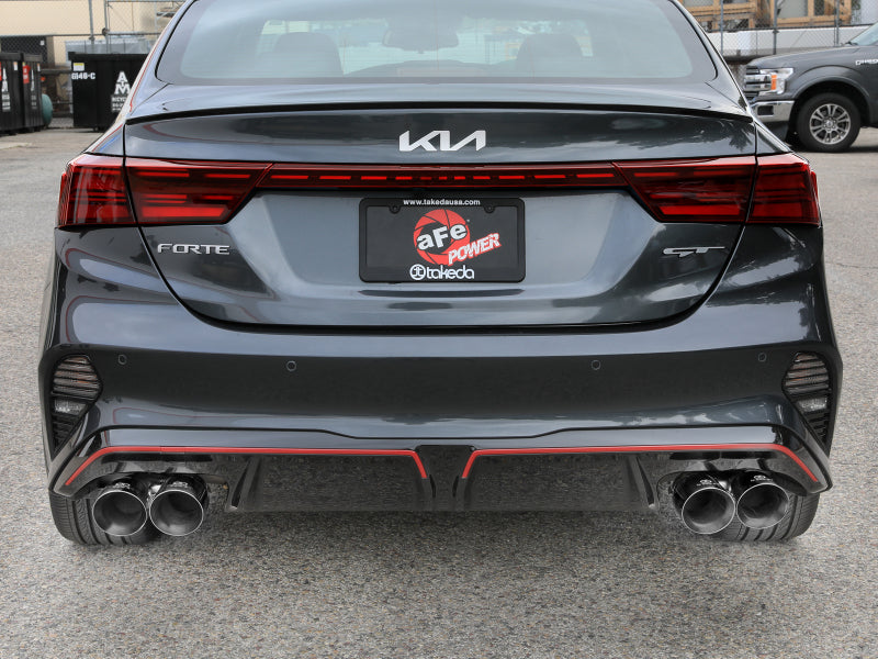 aFe 22-24 Kia Forte GT 1.6L 3in-2.5in 304 Stainless Steel Axle-Back Exhaust w/ Polished Tips
