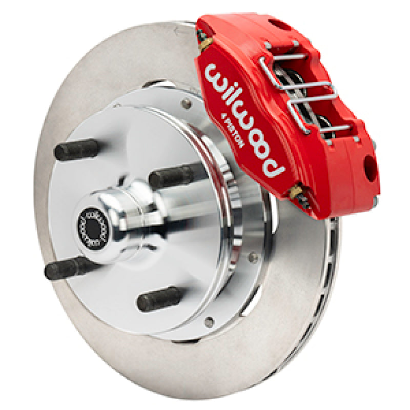 Wilwood 70-72 Porsche 914 Front Powerlite Brake Kit Slotted - Red