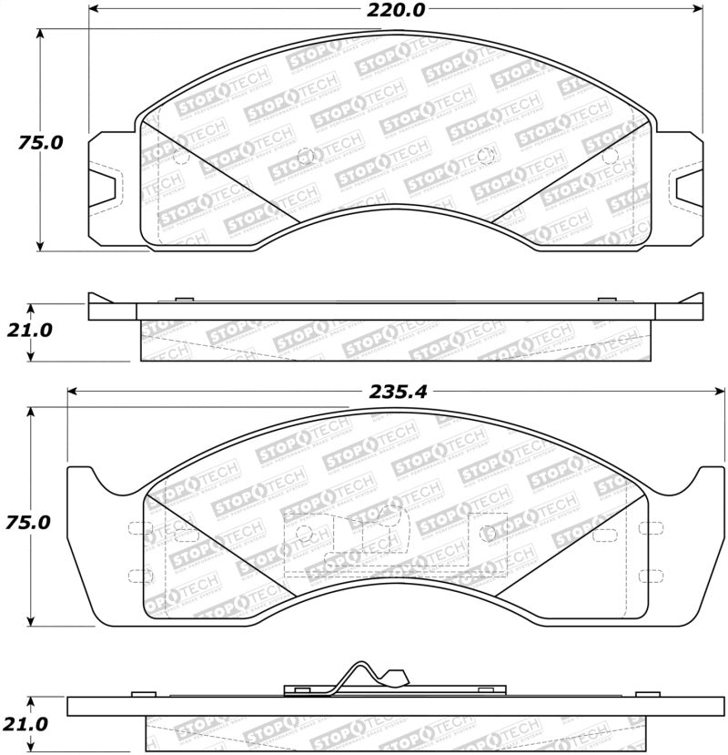 StopTech Street Brake Pads