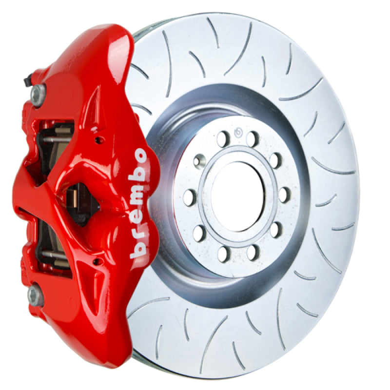 Brembo 05-10 Jetta GLI Front GT BBK 4 Piston Cast 345x30 1pc Rotor Slotted Type3-Red