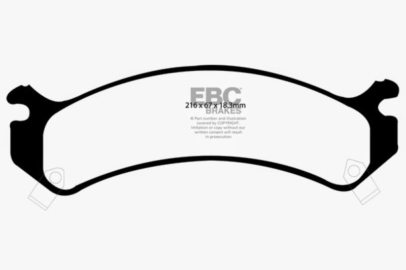 EBC 01-05 Cadillac Deville 4.6 HD Greenstuff Front Brake Pads