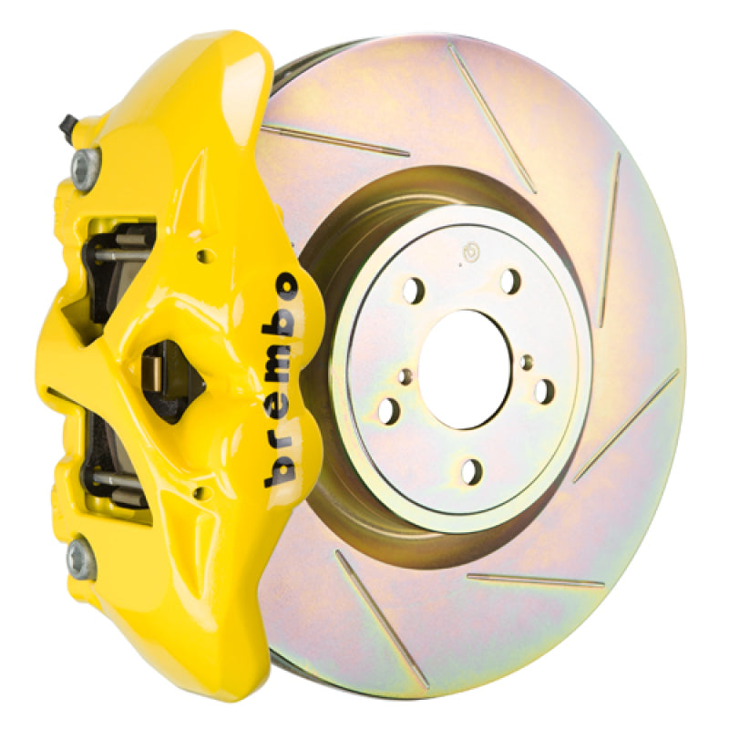 Brembo 15-21 WRX (VA) Front GT BBK 4 Piston Cast 326 x30 1pc Rotor Slotted Type-1- Yellow